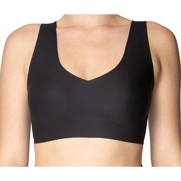 Anti x Proof Wirefree Lounge Bra - BLACK, MEDIUM - Picture 1 of 2